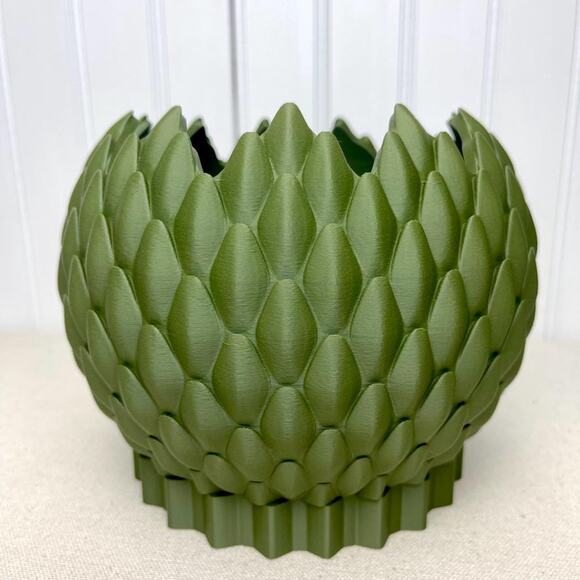 The Dragonscale Planter Pot 02, Indoor Flower Pot, Tabletop Planter - Picture 3 of 10